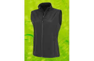 Softshell sans manche personnalisée femme fibre recyclé bio