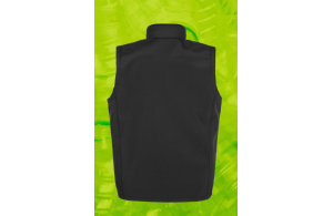 Softshell sans manche personnalisée homme fibre recyclé bio