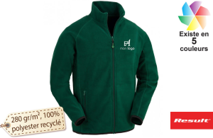 Veste polaire personnalisée polarthermique fibre bio recyclée