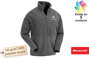 Veste polaire légère à fibre recyclée bio