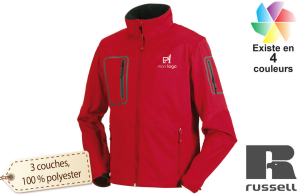 Veste softshell imperméable à thermorégulation optimale personnalisable 