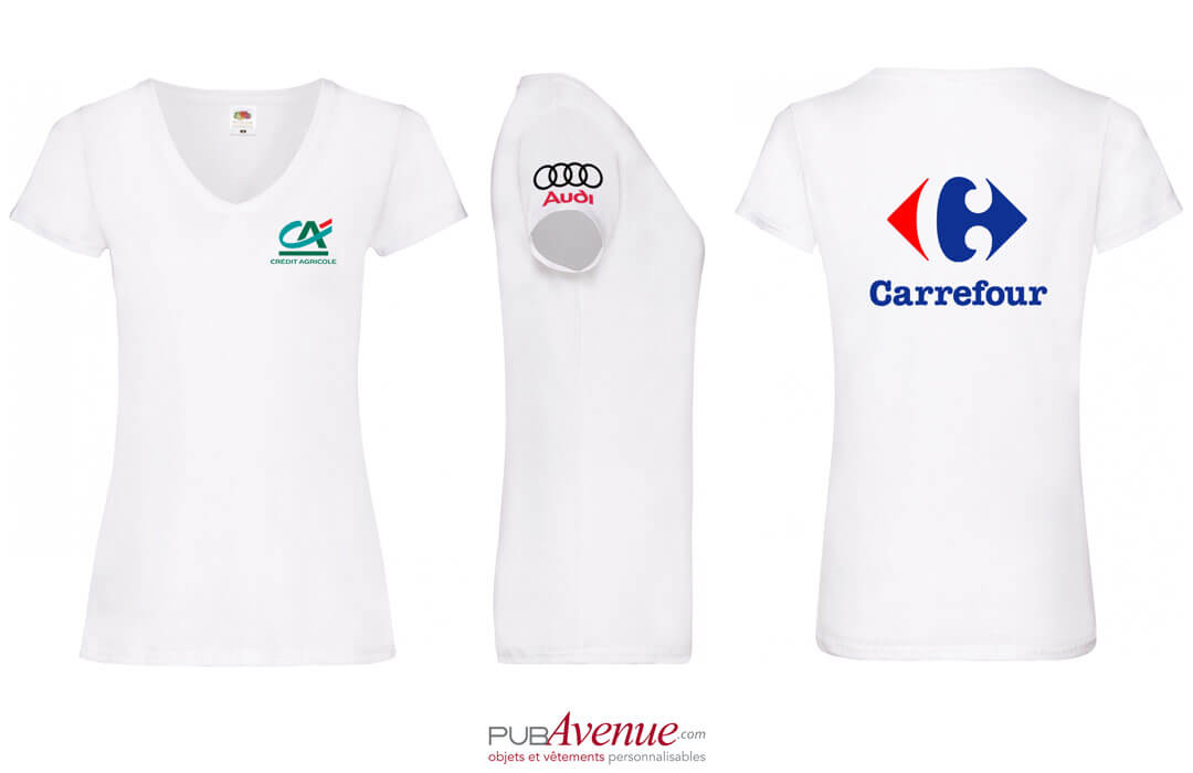 Audi T-Shirt Sport gris/blanc