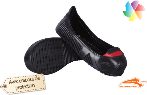 Sur-chaussures antidérapantes professionnelles avec embout de protection 
