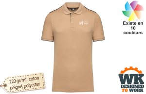 Polo de travail Day To Day contrasté pour homme