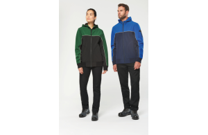 Veste softshell de travail bicolore 3 couches