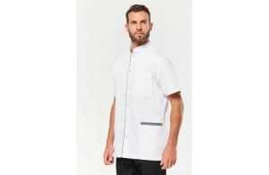 Blouse médicale couleur avec pression pour homme