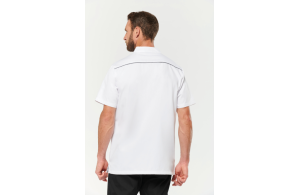 Blouse médicale personnalisable à pression pour homme