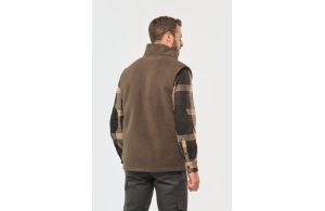 Bodywarmer polaire personnalisé de travail avec intérieur sherpa