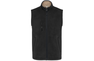 Bodywarmer polaire personnalisé de travail avec intérieur sherpa