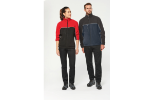 Veste polaire personnalisée de travail bicolore bio écoresponsable