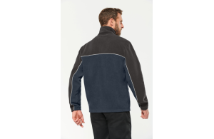 Veste polaire personnalisée de travail bicolore bio écoresponsable