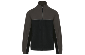 Veste polaire personnalisée de travail bicolore bio écoresponsable