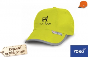 Casquette de sécurité à bordure réfléchissante