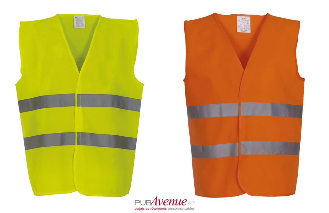 Gilet jaune personnalisable avec flocage - Adulte et enfant Toutes Les  tailles S