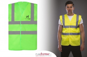 Gilet haute visibilité à maille ajourée recyclée