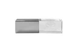 Clé USB personnalisée cristal en verre et métal