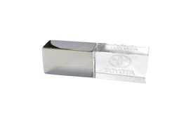 Clé USB personnalisée cristal en verre et métal