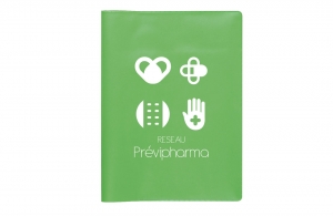 Pochette ordonnance pharmacie personnalisée logo publicitaire pas cher 