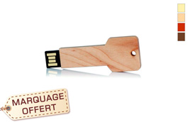 Clé USB personnalisée bois en forme de clef de maison