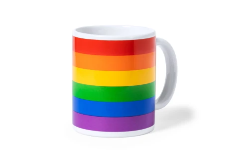 Mug rainbow arc en ciel Mercurik publicitaire personnalisé 