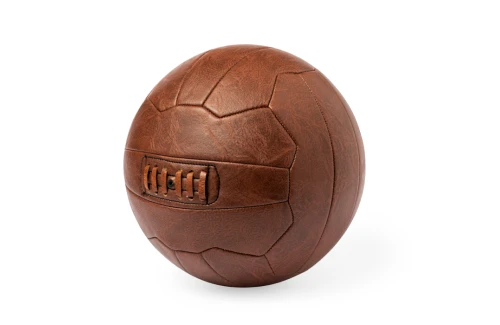 Ballon de football rétro publicitaire personnalisé Horisun en éco-cuir résistant 