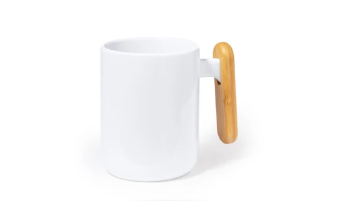 Mug personnalisé Mystral de 480 ml avec poignée en bambou