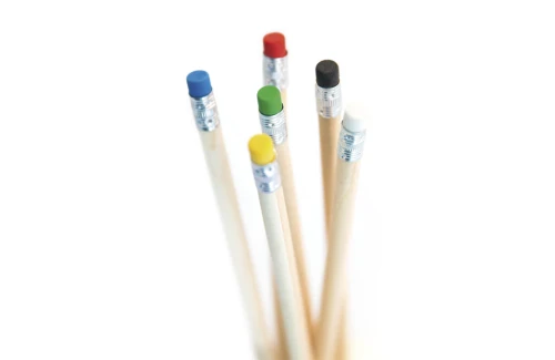 Crayon de bois personnalisé Togi et gomme couleur