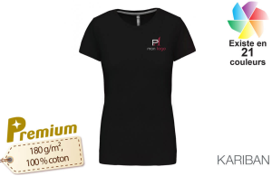 T-shirt personnalisé kariban 190 pour femme