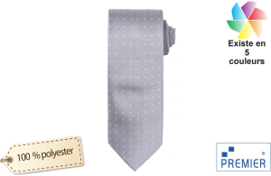 Cravate professionnelle personnalisée à micro pois