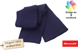 Écharpe personnalisée grand froid à double tricotage